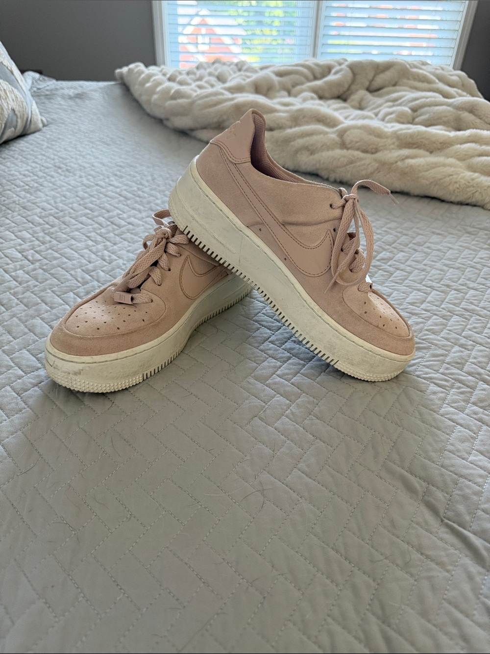 Pink Nike Air Force Size 6